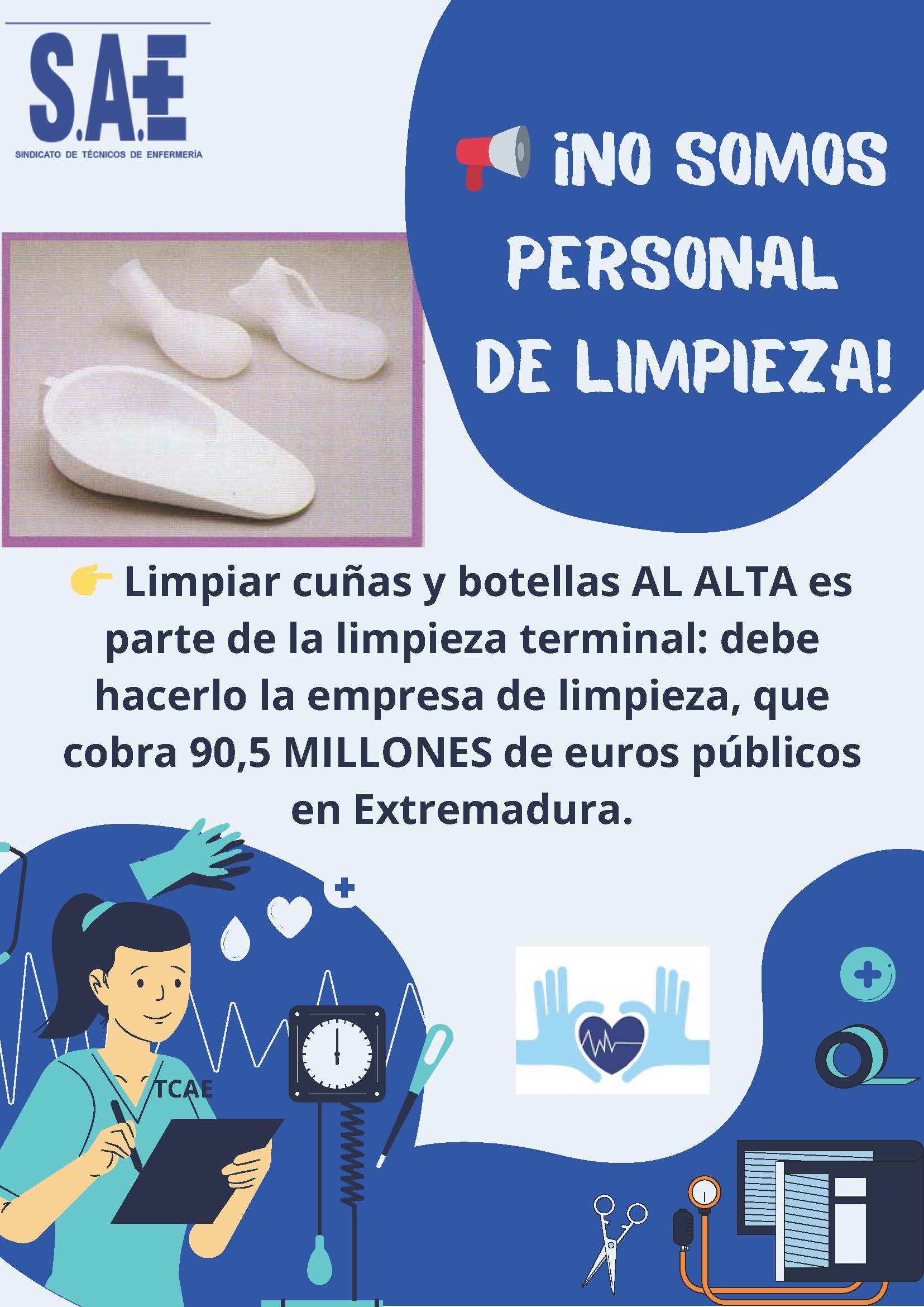    CCOO UTILIZA LA DENUNCIA SOBRE LA GESTIÓN DE LA LIMPIEZA PARA ATACAR A USAE POR INTERESES SINDICALES   